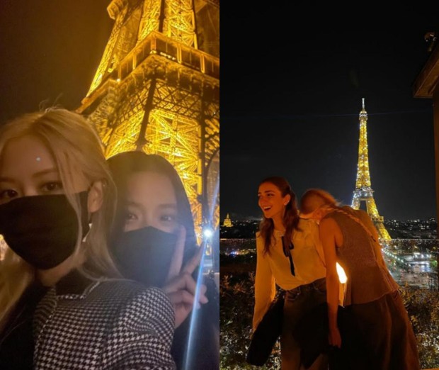 Rosè terlihat habiskan waktu bersama Jisoo dan Talia Ryder selama di Paris/Foto: instagram.com/roses_are_rosie