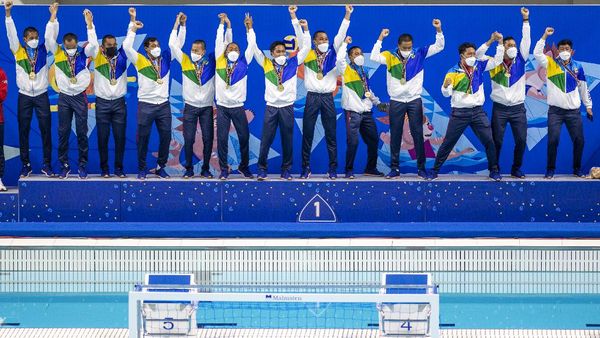 Tim Polo Air Putra Jabar Raih Medali Emas PON Papua