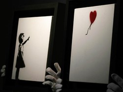 Lukisan Fenomenal Banksy Girl and Balloon Dilelang Rp 67 Miliar