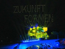 Keren! Atraksi Drone Meriahkan 31 Tahun reunifikasi Jerman