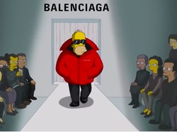 The Simpsons Eksis di Paris Fashion Week, Jadi Model Balenciaga