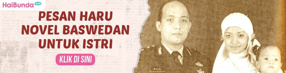 Banner Pesan Novel Baswedan untuk Istri