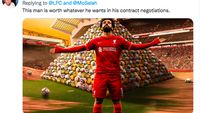 Gol Spektakuler Mo Salah Bikin Netizen Terpana
