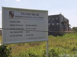 Selain Cik Puan, Proyek Pasar Induk Pekanbaru Juga Mangkrak