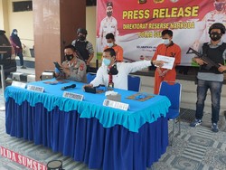 Polisi Tangkap 2 Kurir Narkoba di Sumsel, Sita 3 Kg Sabu