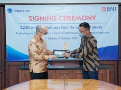 Chandra Asri Dapat Fasilitas Balloon Payment US$ 250 Juta dari BNI