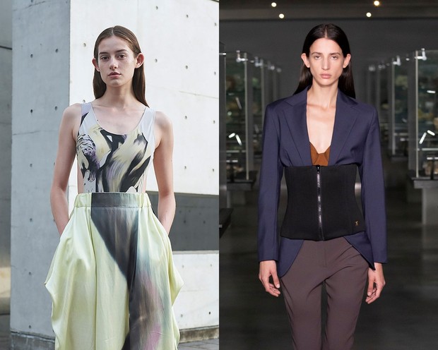 Sleek hair pada peragaan busana Issey Miyake dan Atlein/