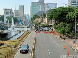 Ada Upacara HUT Ke-76 TNI, Jalan Menuju Istana Merdeka Ditutup