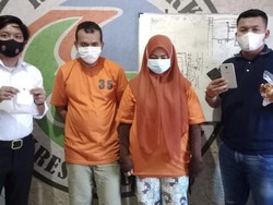 Kurir dan Istri Bandar Sabu di Labuhanbatu Ditangkap-100 Gram Sabu Disita