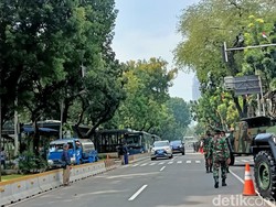 Upacara HUT Ke-76 TNI Selesai, Lalin di Sekitar Istana Kembali Dibuka