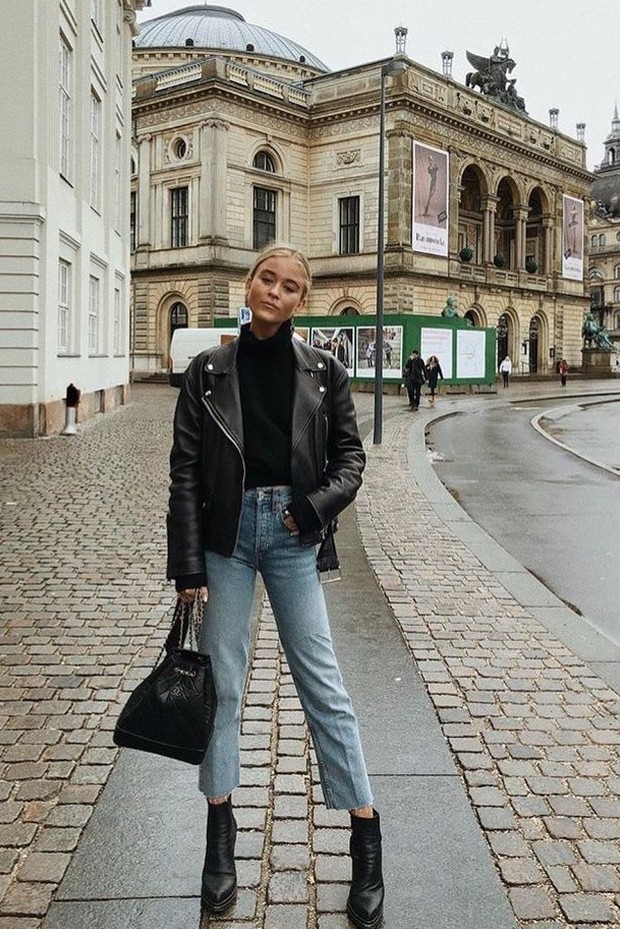 Leather Jacket/Foto: Pinterest/Luxymom Leather Jacket/Foto: Pinterest/Luxymom