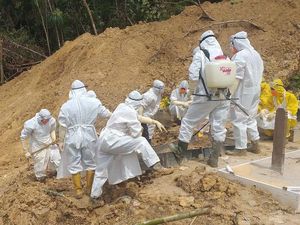 Terancam Longsor, Puluhan Makam Pasien COVID di Tarakan Dipindahkan