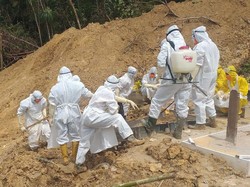 Terancam Longsor, Puluhan Makam Pasien COVID di Tarakan Dipindahkan