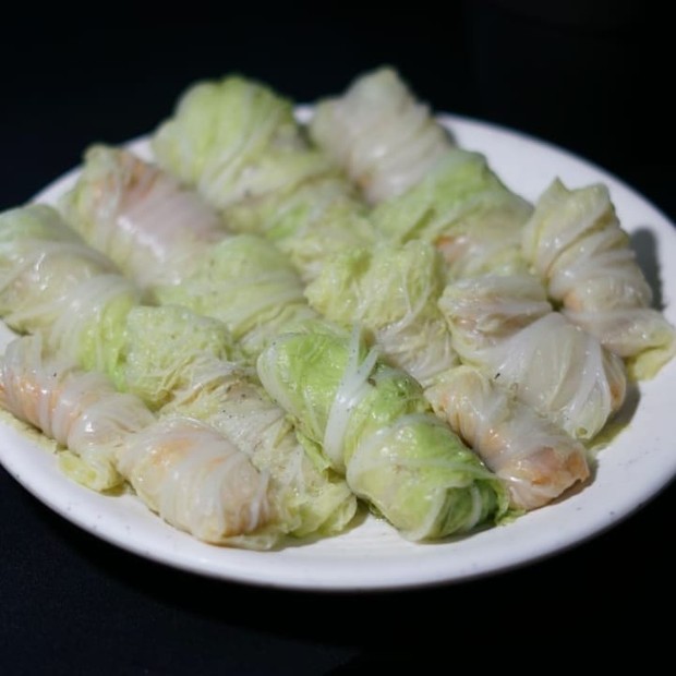 Sawi isi ayam/ Foto: Instagram.com/evelynlele