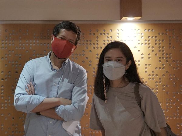 Dian Sastro dan Candra Darusman di Belakang Layar Video Perjumpaan Kita