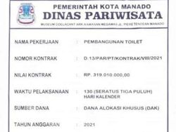 Heboh Pemkot Manado Bangun Toilet Rp 319 Juta, Dispar Beri Penjelasan