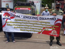 Aksi Damai Dukung Polisi Proses Aduan Wabup Terhadap Bupati Bojonegoro