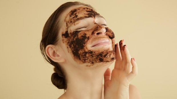 ilustrasi masker kopi ilustrasi masker kopi