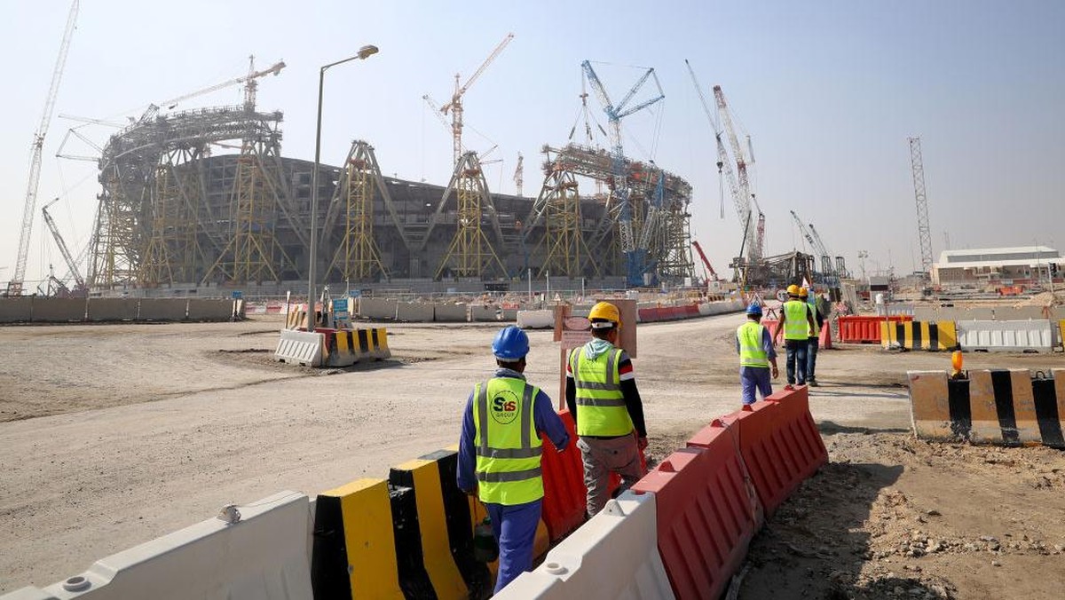 Kuli stadion Piala Dunia 2022. (Foto: Getty Images)