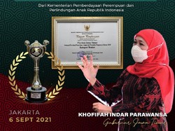 Pemprov Jatim Dapat Penghargaan soal Kesetaraan Gender