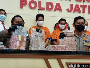 Penampakan Uang Palsu Rp 3,7 M Diamankan Polda Jatim