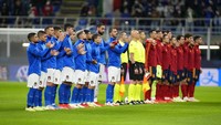 Italia vs Spanyol berlangsung di San Siro, Milan, Kamis (7/10/2021) dini hari WIB. AP Photo/Antonio Calanni.