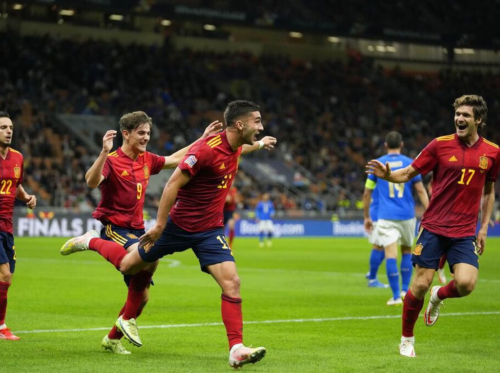 UEFA Nations League: Kalahkan Italia 2-1, Spanyol ke Final