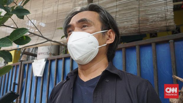 Rekan mendiang Gunawan Maryanto, Yudi Ahmad Tajudin dari Teater Garasi.