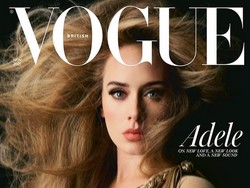 Gaya Adele Tampil di Majalah Vogue Edisi Inggris dan Amerika