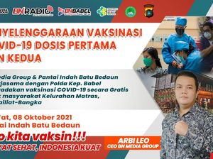 Arbi Leo Gelar Vaksinasi Massal di Bangka Belitung