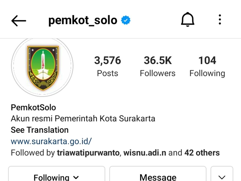 Instagram Pemkot Solo Diretas, Unggah Foto dan Story Meme-Iklan