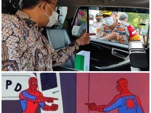 Pasang Meme Spider-Man Kembar, Anies Cerita Ketemu Kembarannya Polisi