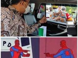 Pasang Meme Spider-Man Kembar, Anies Cerita Ketemu Kembarannya Polisi