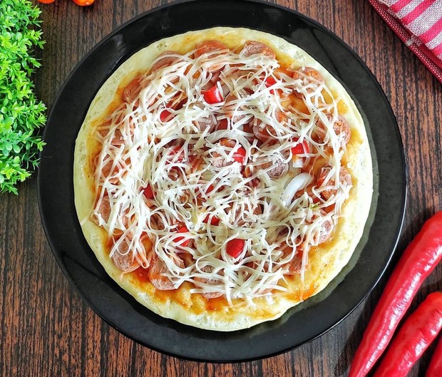 Pizza teflon/ Foto: Instagram.com/alunrahma Pizza teflon/ Foto: Instagram.com/alunrahma