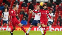 Salah sudah mencetak 101 gol dan 36 assist. Pesaing terdekatnya adalah Harry Kane dengan 88 gol dan 22 assist (Getty Images/Pool)