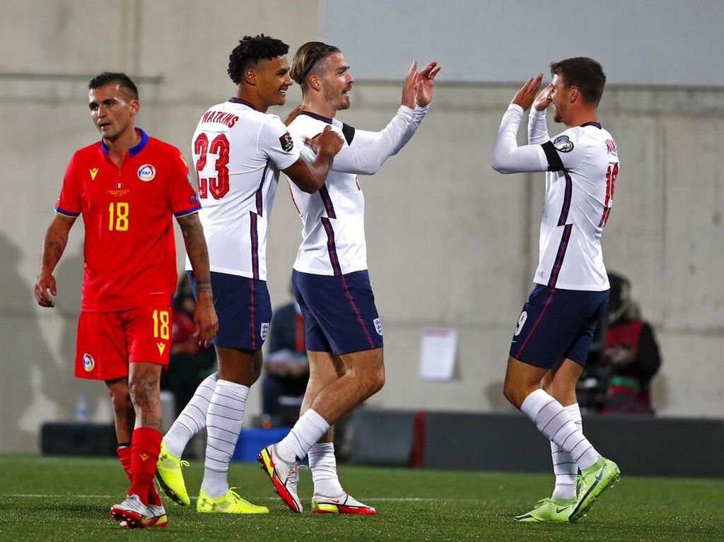 Andorra Vs Inggris: Tim Tiga Singa Pesta Gol 5-0