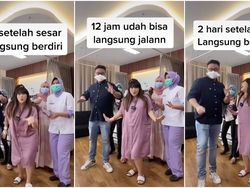 Auto-Ngilu Lihat Cherly Juno Joget-joget 2 Hari Usai Operasi Caesar