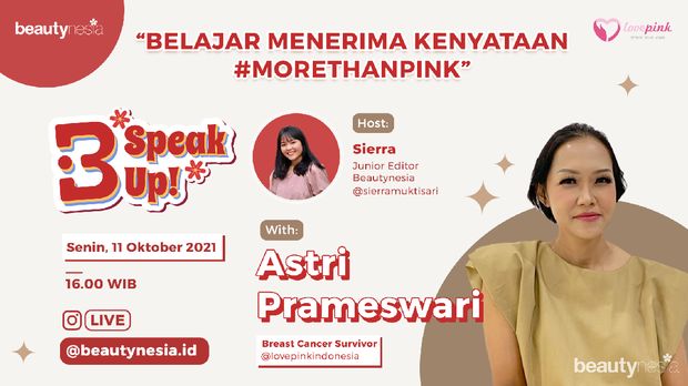 Sukses dengan Instagram Live yang pertama, B-Speak Up! akan kembali menghadirkan pembicara dari komunitas Lovepink.