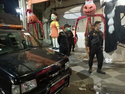 Bikin Kerumunan-Tak Berizin, Boneka Squid Game di Surabaya Dibongkar