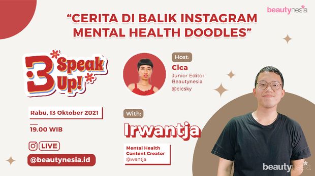 Buat kamu yang concern sama masalah kesehatan mental, jangan sampai kelewatan nonton Instagram Live B-Speak Up yang akan digelar pada Rabu, 13 Oktober 2021.