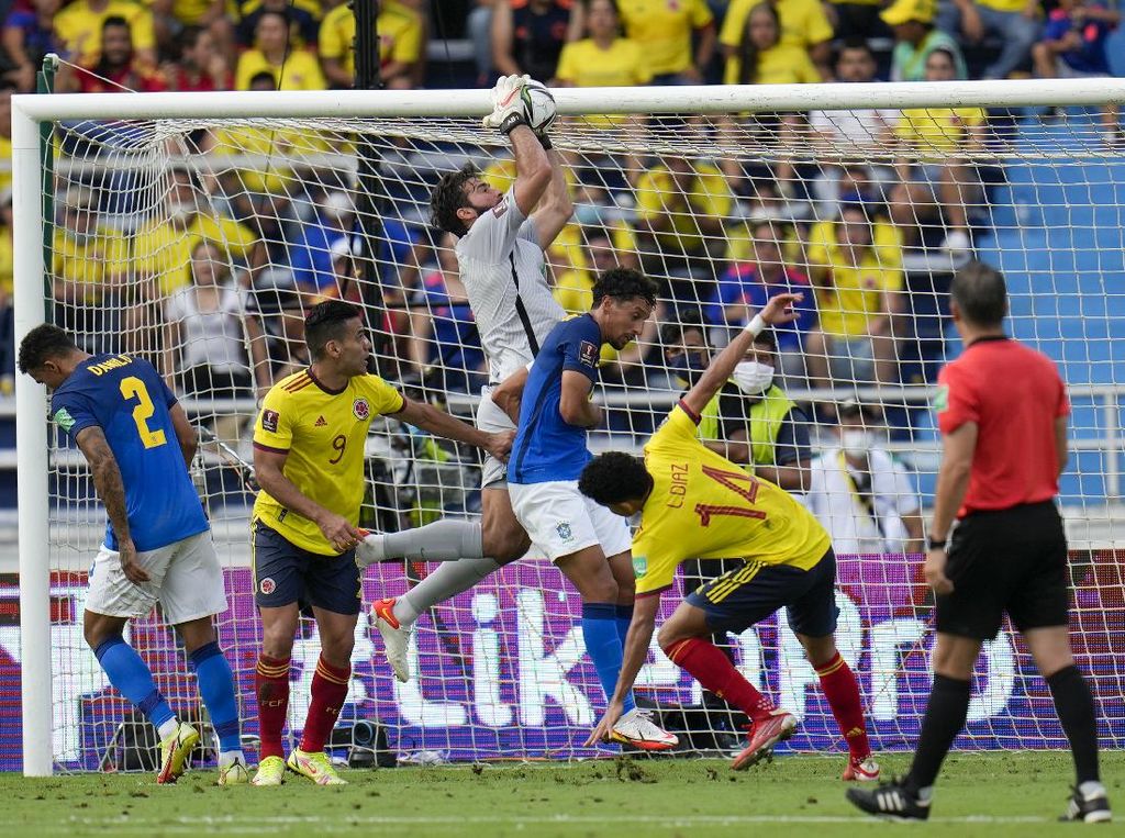 Kualifikasi Piala Dunia 2022: Kolombia Vs Brasil Tuntas 0-0