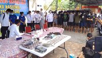 Penampakan 31 Orang Ditangkap BNN di Kampus FIB USU