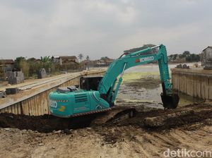Progres Pembangunan Kolam Retensi Andir Bandung Capai 75 Persen