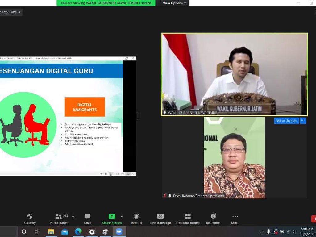 Wagub Emil Dorong Inovasi Baru Sistem Pembelajaran di Era Pandemi COVID-19 Wagub Emil Dorong Inovasi Baru Sistem Pembelajaran di Era Pandemi COVID-19