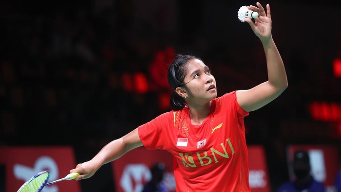 Ester kalah di laga kelima oleh Aya Ohori. Foto: Yves Lacroix/Badminton Photo