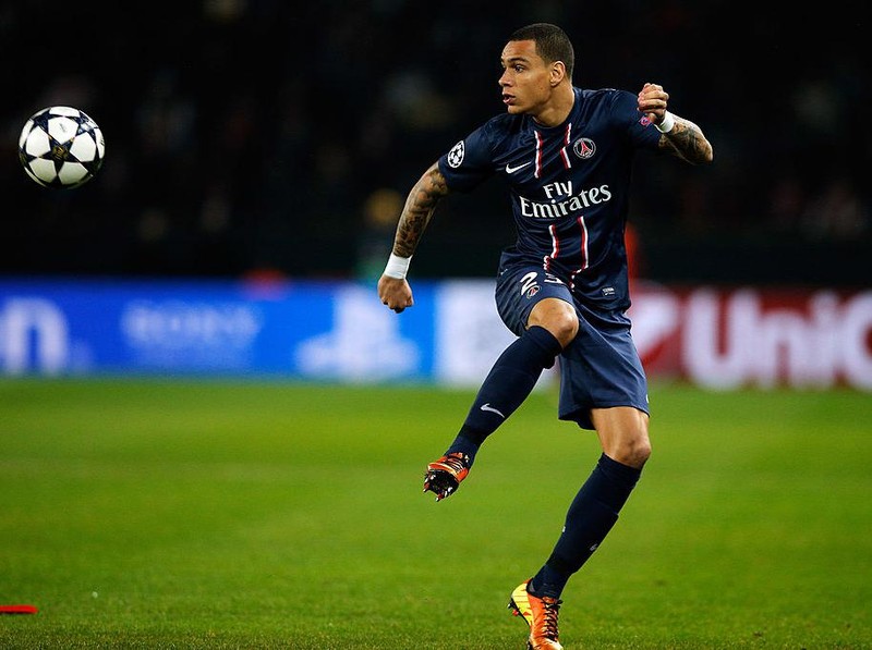PARIS, FRANCE - MARCH 06:  Gregory Van Der Wiel of PSG in action during the Round of 16 UEFA Champions League match between Paris St Germain and Valencia CF at Parc des Princes on March 6, 2013 in Paris, France.  (Photo by Dean Mouhtaropoulos/Getty Images)