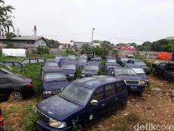 Ada Kuburan Mobil di Kantor Dishub Kota Tangerang, Begini Kondisinya