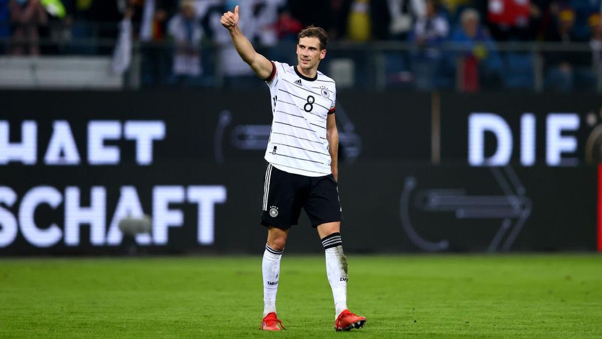 Leon Goretzka bilang Timnas Jerman tak boleh cepat berpuas diri. (Foto: Getty Images/Martin Rose)