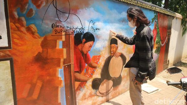 Potret Mural Baru di Museum Kartini Jepara