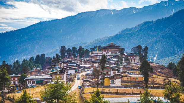 In Gangtey In Bhutan